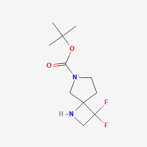 molecular formula C11H18F2N2O2 B6325030 Tert-butyl 3,3-difluoro-1,6-diazaspiro[3.4]octane-6-carboxylate CAS No. 1823273-12-6