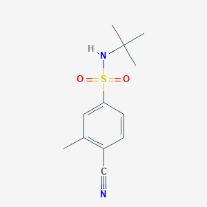 molecular formula C12H16N2O2S B6325081 N-tert-butyl-4-cyano-3-methylbenzenesulfonamide CAS No. 1203655-59-7