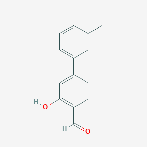 molecular formula C14H12O2 B6325193 2-Formyl-5-(3-methylphenyl)phenol CAS No. 1261969-23-6