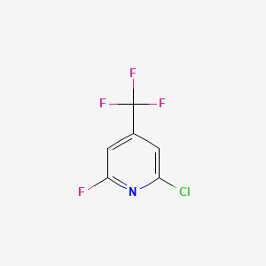 molecular formula C6H2ClF4N B6325232 2-Chloro-6-fluoro-4-(trifluoromethyl)pyridine CAS No. 1207665-87-9