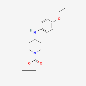 molecular formula C18H28N2O3 B6325274 1-Boc-4-[(4-ethoxyphenyl)amino]-piperidine CAS No. 501673-54-7