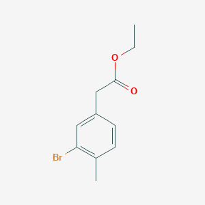 molecular formula C11H13BrO2 B6325285 Ethyl 2-(3-bromo-4-methylphenyl)acetate CAS No. 1201633-86-4