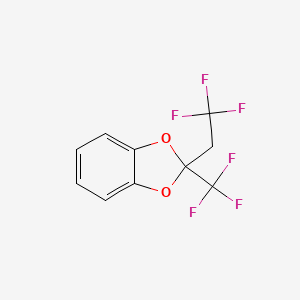 molecular formula C10H6F6O2 B6325396 2-(2,2,2-Trifluoroethyl)-2-trifluoromethyl-1,3-benzodioxole CAS No. 155734-17-1