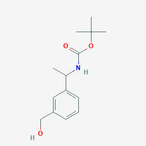 B6325464 tert-Butyl (1-(3-(hydroxymethyl)phenyl)ethyl)carbamate CAS No. 1056675-39-8