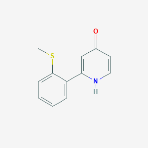 molecular formula C12H11NOS B6325559 4-Hydroxy-2-(2-methylthiophenyl)pyridine CAS No. 115768-79-1