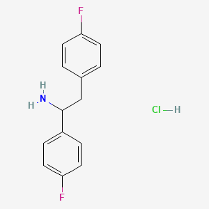 1,2-Bis(4-fluorophenyl)ethan-1-amine hydrochloride