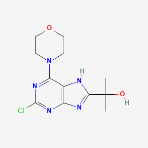 2-(2-Chloro-6-morpholino-9H-purin-8-yl)propan-2-ol