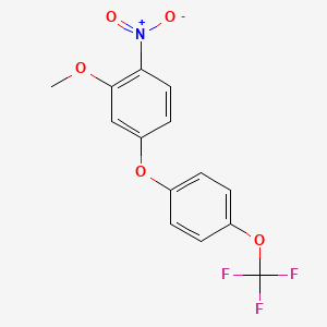 4-Trifluoromethoxy-3'-methoxy-4'-nitro-diphenyl ether