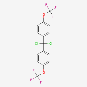 molecular formula C15H8Cl2F6O2 B6325656 Bis(4-trifluoromethoxyphenyl)dichloromethane CAS No. 656806-08-5
