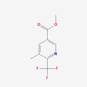 molecular formula C9H8F3NO2 B6325674 Methyl 5-methyl-6-(trifluoromethyl)nicotinate CAS No. 1198016-46-4