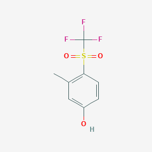 3-Methyl-4-(trifluoromethylsulfonyl)phenol, 98%