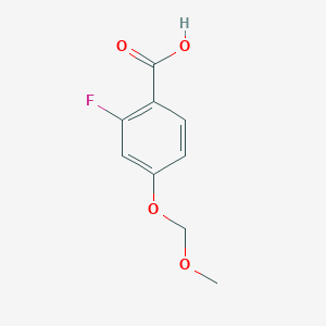 molecular formula C9H9FO4 B6325723 2-Fluoro-4-(methoxymethoxy)-benzoic acid CAS No. 329365-47-1