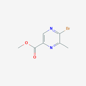 molecular formula C7H7BrN2O2 B6325738 Methyl 5-bromo-6-methylpyrazine-2-carboxylate CAS No. 1823888-27-2