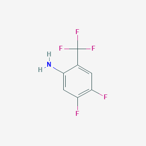 molecular formula C7H4F5N B6325748 4,5-Difluoro-2-(trifluoromethyl)aniline CAS No. 1262197-39-6
