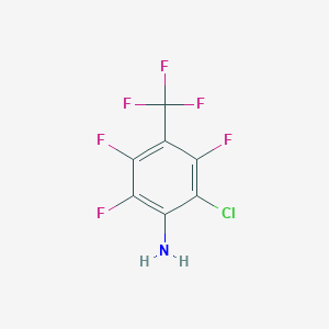 2-Chloro-3,5,6-trifluoro-4-(trifluoromethyl)aniline