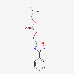 Carbonic acid isobutyl ester 3-pyridin-4-yl-[1,2,4]oxadiazol-5-ylmethyl ester