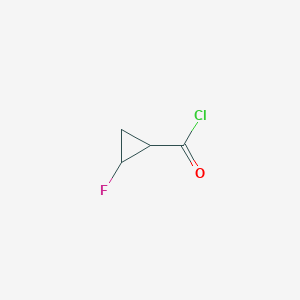molecular formula C4H4ClFO B6325793 (1S,2S)-2-fluorocyclopropanecarbonyl chloride CAS No. 150322-90-0