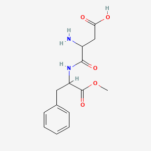 molecular formula C14H18N2O5 B6325927 3-Amino-4-[(1-benzyl-2-methoxy-2-oxoethyl)amino]-4-oxobutanoic acid CAS No. 25548-16-7