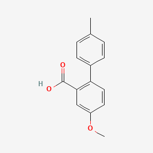 molecular formula C15H14O3 B6325941 5-Methoxy-2-(4-methylphenyl)benzoic acid CAS No. 135070-69-8