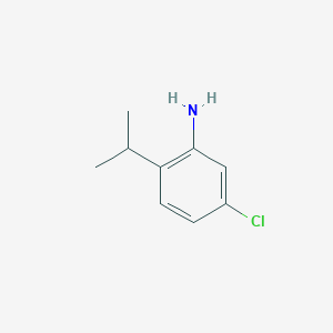 molecular formula C9H12ClN B6326213 5-Chloro-2-(propan-2-yl)aniline CAS No. 130566-32-4