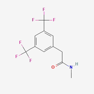 molecular formula C11H9F6NO B6326299 N-Methyl-3,5-bis(trifluoromethyl)phenylacetamide CAS No. 1262415-39-3