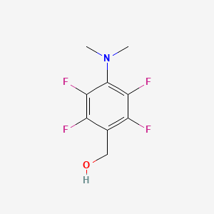 molecular formula C9H9F4NO B6326396 [4-(Dimethylamino)-2,3,5,6-tetrafluorophenyl]methanol CAS No. 106666-02-8