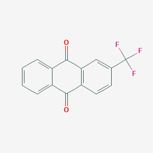 molecular formula C15H7F3O2 B6326402 2-(Trifluoromethyl)anthracene-9,10-dione CAS No. 362-21-0
