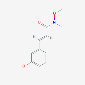 molecular formula C12H15NO3 B6326407 N-methoxy-3-(3-methoxyphenyl)-N-methylacrylamide CAS No. 1355061-74-3