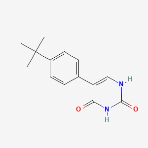 molecular formula C14H16N2O2 B6326497 5-(4-Tert-butylphenyl)-2,4(1H,3H)-pyrimidinedione CAS No. 893737-43-4