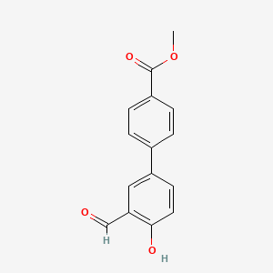 molecular formula C15H12O4 B6326534 Methyl 3'-formyl-4'-hydroxy[1,1'-biphenyl]-4-carboxylate CAS No. 893737-88-7