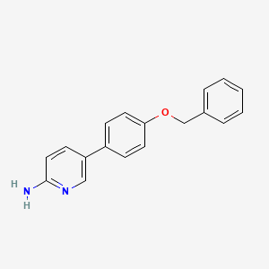 molecular formula C18H16N2O B6326643 5-[4-(Benzyloxy)phenyl]-2-pyridinamine CAS No. 889951-16-0