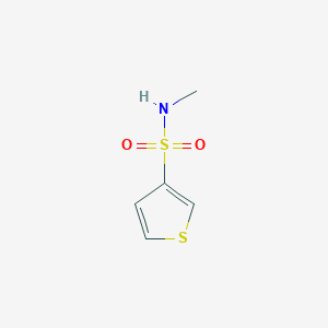 molecular formula C5H7NO2S2 B6326687 N-methylthiophene-3-sulfonamide CAS No. 64255-66-9
