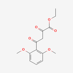 molecular formula C14H16O6 B6326815 Ethyl 4-(2,6-dimethoxyphenyl)-2,4-dioxobutanoate CAS No. 1443991-21-6