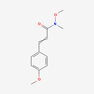 molecular formula C12H15NO3 B6326903 N-Methoxy-3-(4-methoxyphenyl)-N-methylprop-2-enamide CAS No. 118709-31-2