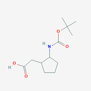 B6327189 Boc-2-aminocyclopentaneacetic acid CAS No. 903094-82-6