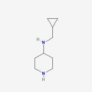 molecular formula C9H18N2 B6327221 N-(Cyclopropylmethyl)piperidin-4-amine CAS No. 1182895-15-3