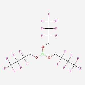 molecular formula C12H6BF21O3 B6327224 Tris(1H,1H-heptafluorobutyl)borate CAS No. 755-53-3