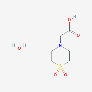 Thiomorpholinoacetic acid 1,1-dioxide monohydrate;  98%