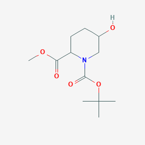 1-(t-Butyl) 2-methyl 5-hydroxypiperidine-1,2-dicarboxylate