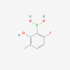 B6327271 6-Fluoro-2-hydroxy-3-methylphenylboronic acid CAS No. 2121513-74-2