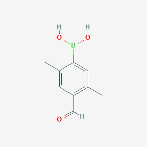 molecular formula C9H11BO3 B6327313 2,5-Dimethyl-4-formylphenylboronic acid CAS No. 2121513-06-0