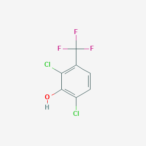 molecular formula C7H3Cl2F3O B6327361 2,6-Dichloro-3-(trifluoromethyl)phenol CAS No. 393-00-0