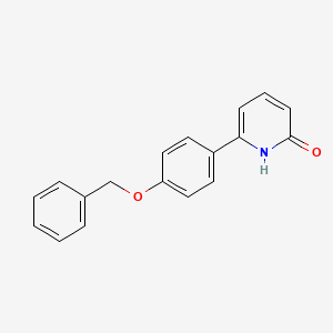 molecular formula C18H15NO2 B6327374 6-(4-Benzyloxyphenyl)-2-hydroxypyridine, 95% CAS No. 81015-51-2