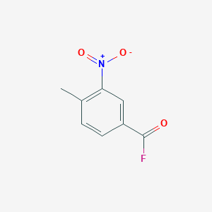 molecular formula C8H6FNO3 B6327379 4-Methyl-3-nitro-benzoyl fluoride CAS No. 80277-50-5