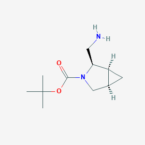 molecular formula C11H20N2O2 B6327393 tert-Butyl (1S,2R,5R)-2-(aminomethyl)-3-azabicyclo[3.1.0]hexane-3-carboxylate CAS No. 1932526-29-8