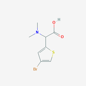 molecular formula C8H10BrNO2S B6327397 (4-Bromo-2-thienyl)(dimethylamino)acetic acid hydrochloride CAS No. 1248050-64-7
