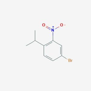 molecular formula C9H10BrNO2 B6327410 4-Bromo-1-isopropyl-2-nitrobenzene CAS No. 197711-15-2