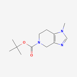 molecular formula C12H19N3O2 B6327416 叔丁基 1-甲基-6,7-二氢-1H-咪唑并[4,5-c]吡啶-5(4H)-羧酸酯 CAS No. 1312784-89-6