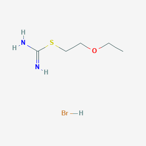 molecular formula C5H13BrN2OS B6327422 1-(Carbamimidoylsulfanyl)-2-ethoxyethane hydrobromide CAS No. 161331-39-1