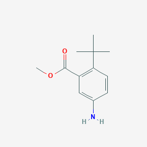 molecular formula C12H17NO2 B6327450 Methyl 5-amino-2-(tert-butyl)benzoate CAS No. 873056-34-9